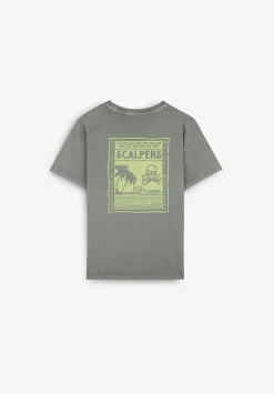 Scalpers Tshirts<Washed Back Print T-Shirt