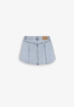 Scalpers Skirts<Washed Denim Mini Skirt
