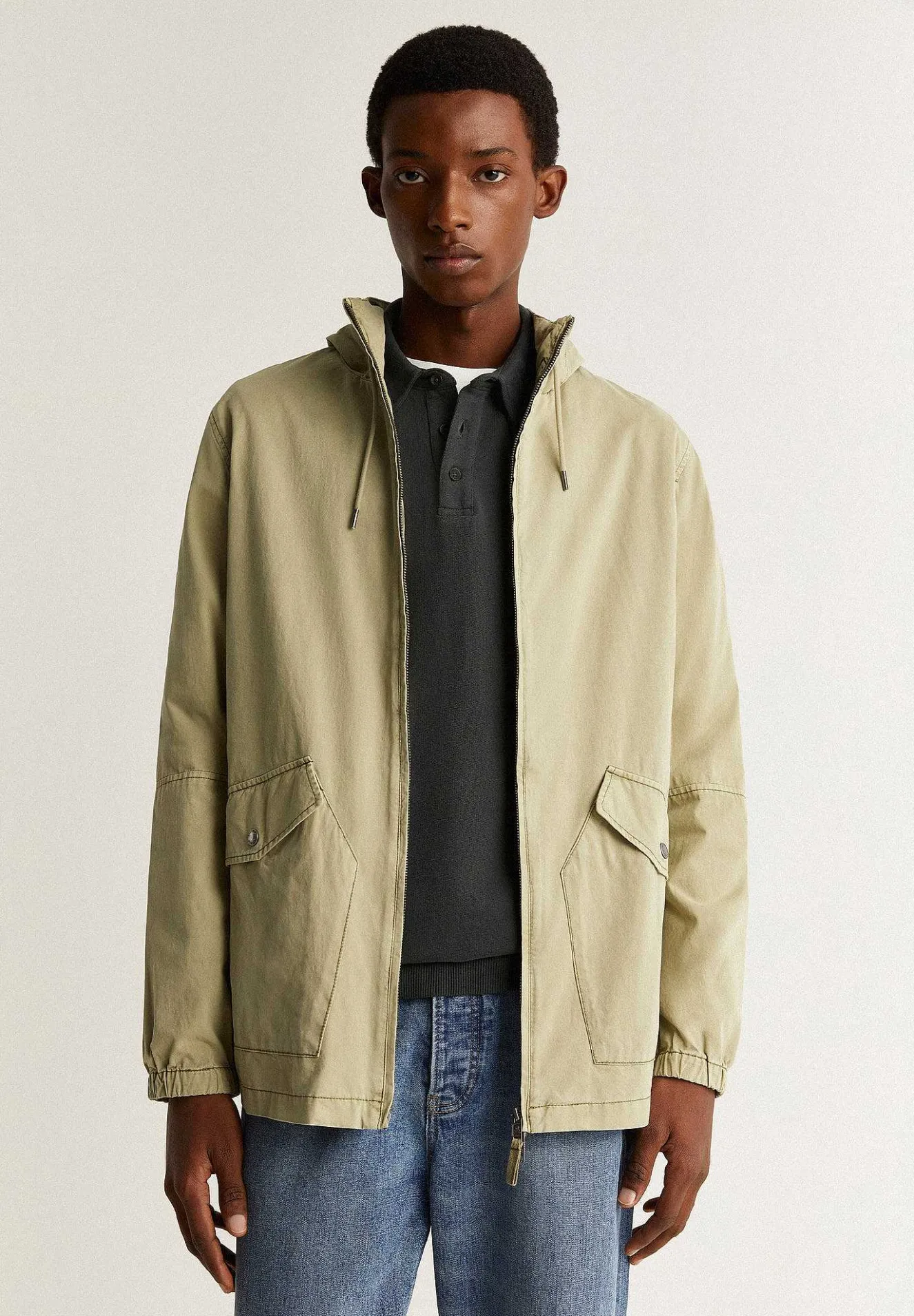 Scalpers Jackets And Jackets<Washed Effect Jacket