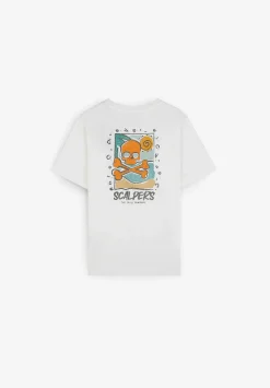 Scalpers Tshirts<Worn Effect Print T-Shirt