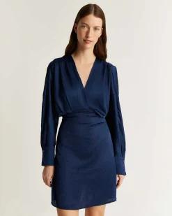 Scalpers Dresses<Wrinkled Satin Mini Dress