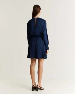 Scalpers Dresses<Wrinkled Satin Mini Dress