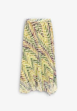 Scalpers Skirts<Zebra Print Midi Skirt