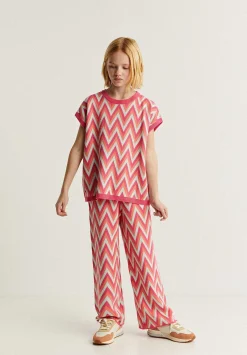 Scalpers Pants And Overalls<Zig Zag Knitted Pants