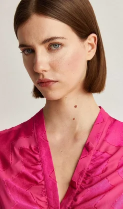 Scalpers Shirts<Zigzag Jacquard Blouse