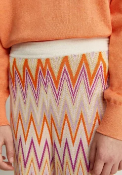 Scalpers Pants And Overalls<Zigzag Knitted Pants With Low Detail