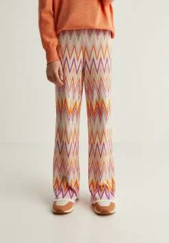 Scalpers Pants And Overalls<Zigzag Knitted Pants With Low Detail