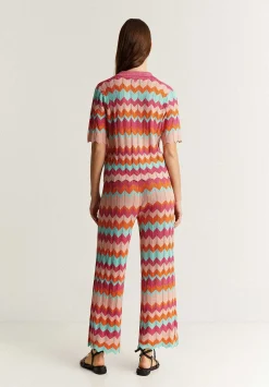 Scalpers Pants<Zigzag Lurex Knitted Pants