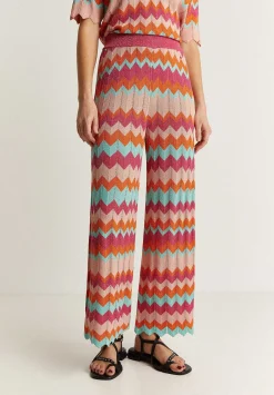 Scalpers Pants<Zigzag Lurex Knitted Pants