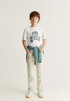 Scalpers Tshirts<Zigzag Print Skull T-Shirt