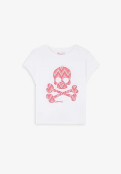 Scalpers Tshirts<Zigzag Print Skull T-Shirt
