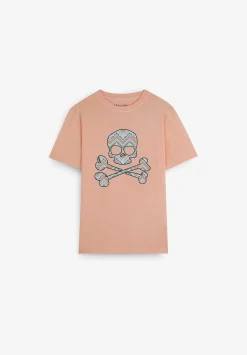 Scalpers Tshirts<Zigzag Print Skull T-Shirt