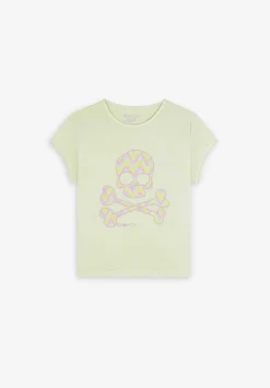Scalpers Tshirts<Zigzag Print Skull T-Shirt