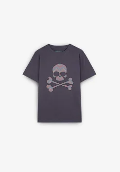 Scalpers Tshirts<Zigzag Print Skull T-Shirt