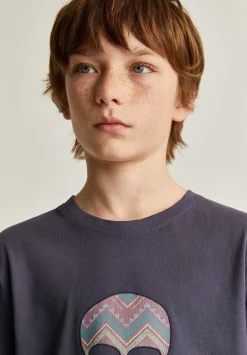 Scalpers Tshirts<Zigzag Print Skull T-Shirt