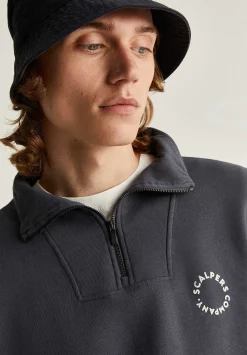 Scalpers Sweatshirts<Zipper Neck Sweatshirt